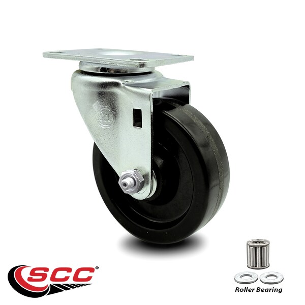 4 Inch Phenolic Wheel Swivel Top Plate Caster